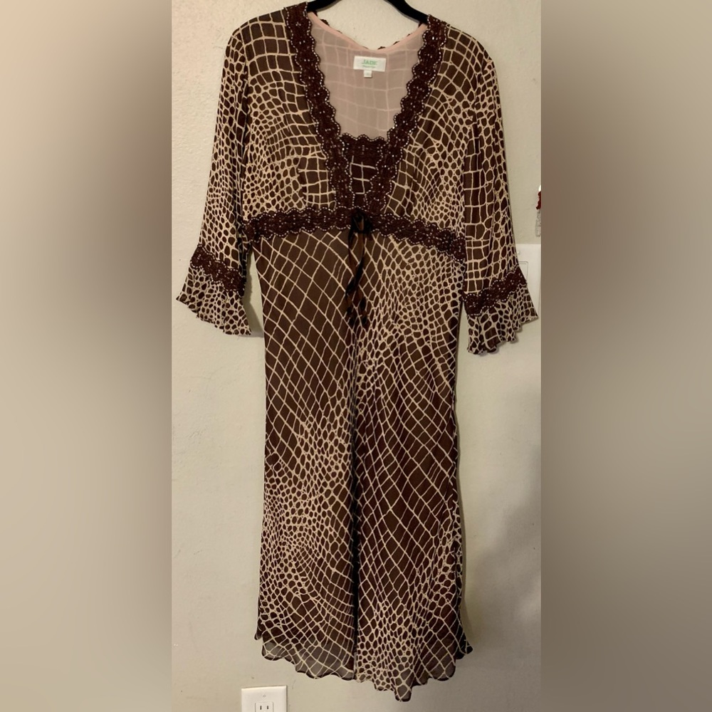 Jade Melody Tam Giraffe Pattern Dress